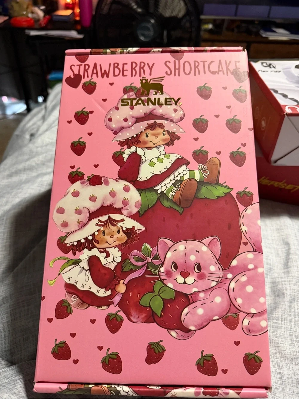 Stanley Pink & Red Strawberry Shortcake Quencher Tumbler